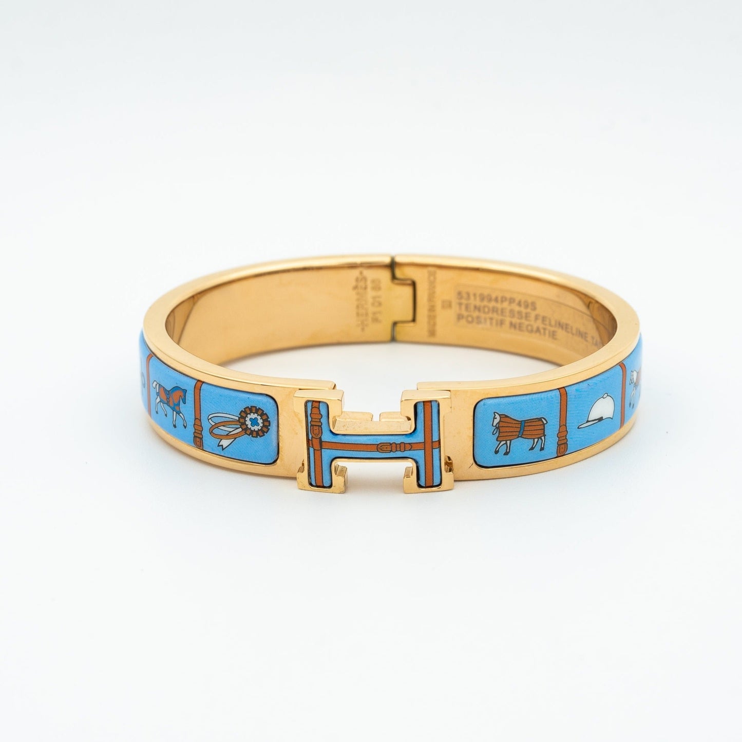 [Rose Jewels]H PINK GOLD BRACELET BLUE CERAMIC