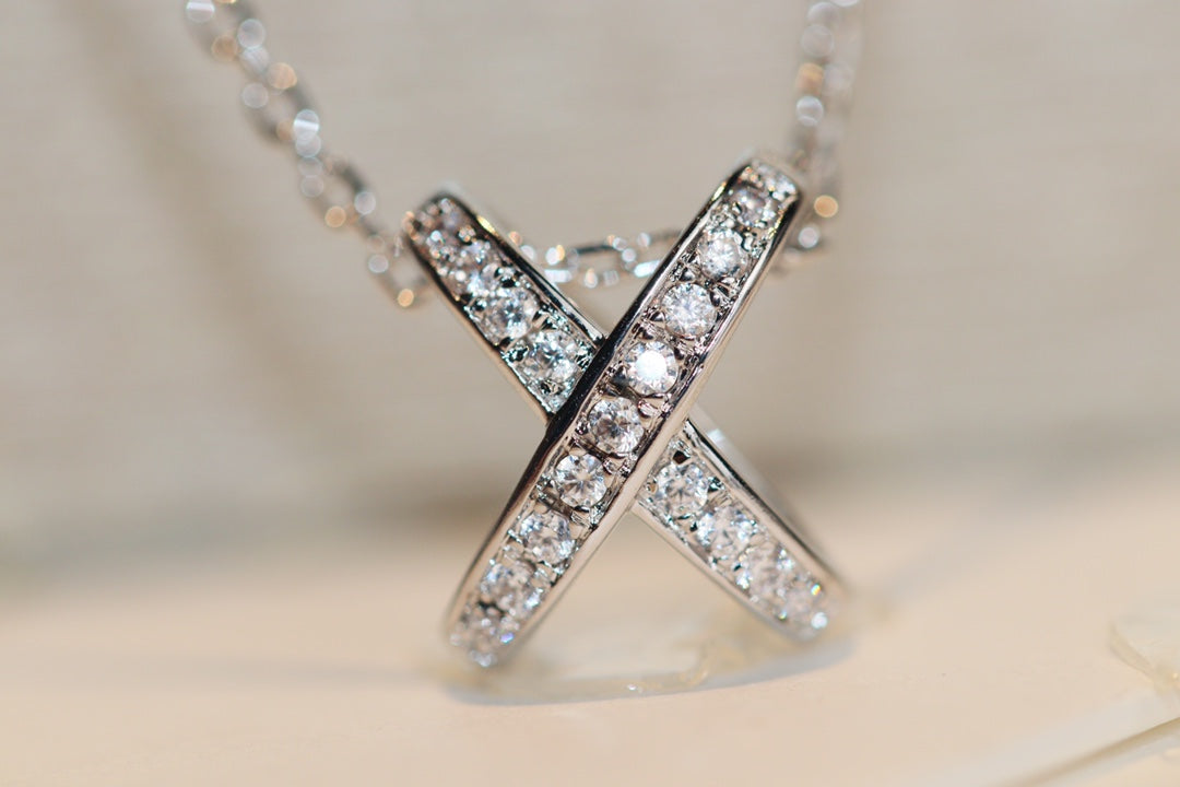 [Rose Jewels]JEUX DE DIAMOND NECKLACE