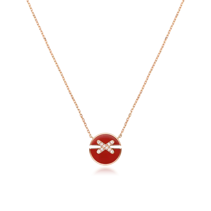 [Rose Jewels]JEUX DE ROSE GOLD DIAMOND NECKLACE