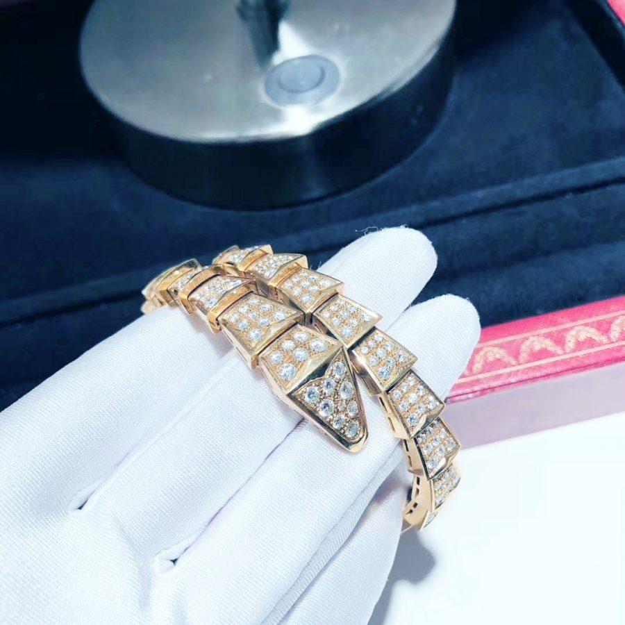 [Rose Jewels]SERPENTI BRACELET 8MM PINK GOLD DIAMOND