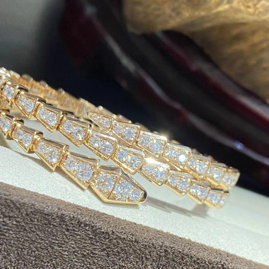 [Rose Jewels]SERPENTI BRACELET GOLD DIAMOND DOUBLE ROW