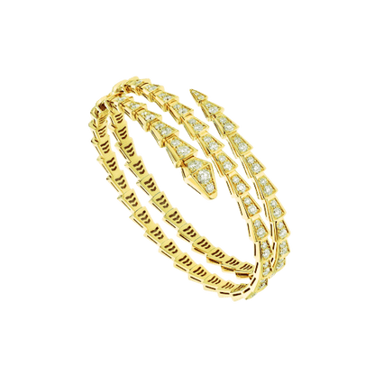 [Rose Jewels]SERPENTI BRACELET GOLD DIAMOND DOUBLE ROW