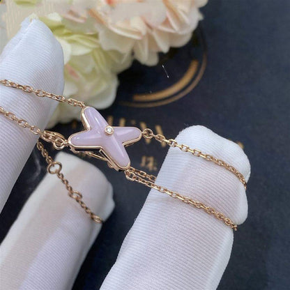 [Rose Jewels]JEUX BRACELET PINK MOP PINK GOLD 1 DIAMOND