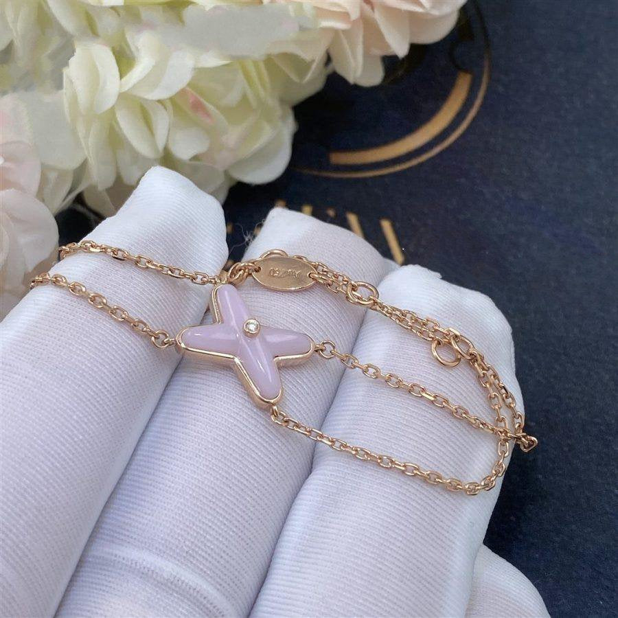 [Rose Jewels]JEUX BRACELET PINK MOP PINK GOLD 1 DIAMOND