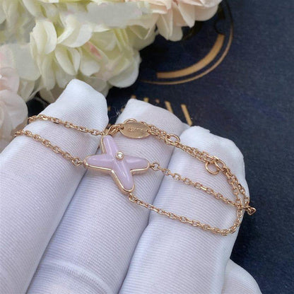 [Rose Jewels]JEUX BRACELET PINK MOP PINK GOLD 1 DIAMOND