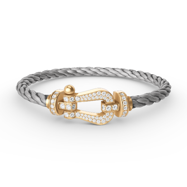 [Rose Jewels]FORCE LARGE HORSESHOE FULL DIAMOND BRACELET GOLD