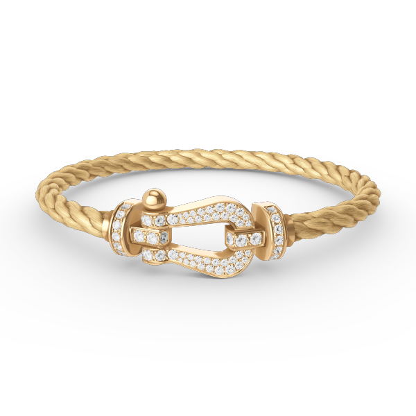 [Rose Jewels]FORCE LARGE HORSESHOE FULL DIAMOND BRACELET GOLD