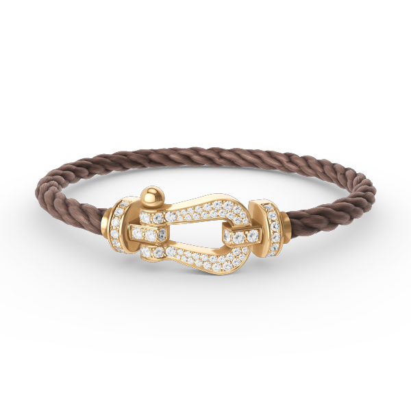 [Rose Jewels]FORCE LARGE HORSESHOE FULL DIAMOND BRACELET GOLD