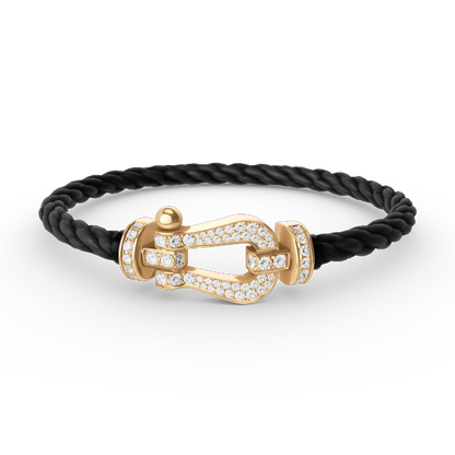 [Rose Jewels]FORCE LARGE HORSESHOE FULL DIAMOND BRACELET GOLD