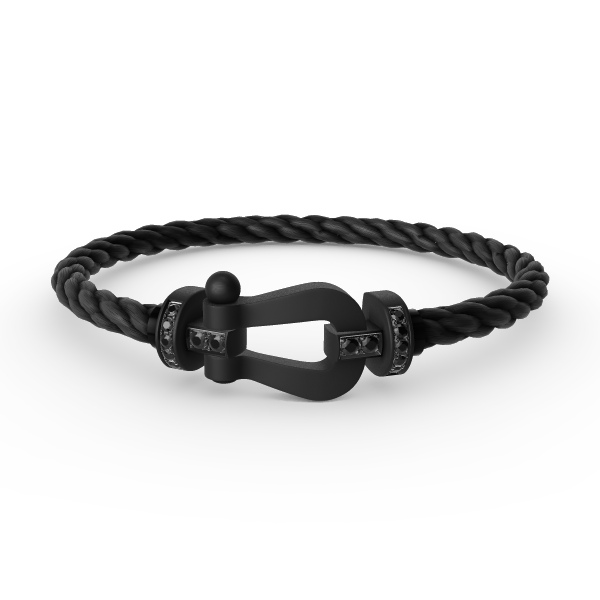 [Rose Jewels]FORCE LARGE SERIES HORSESHOE BLACK SAMURAI BRACELET