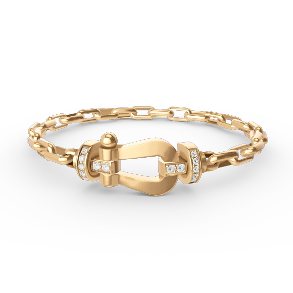 [Rose Jewels]FORCE LARGE HORSESHOE CLASP  METAL BRACELET