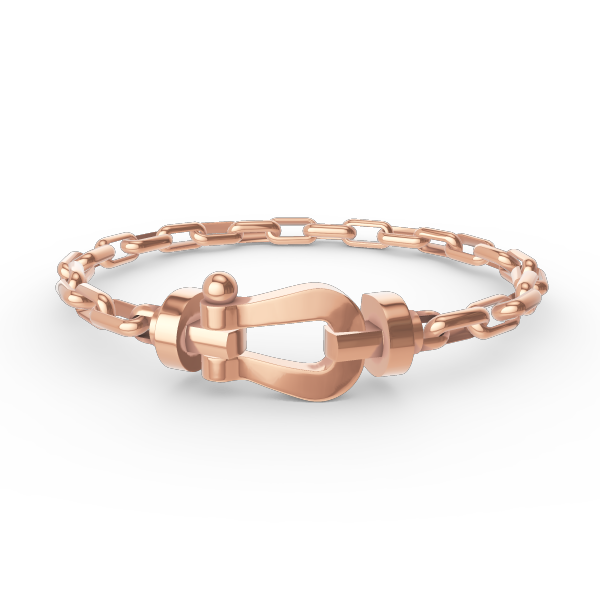 [Rose Jewels]FORCE LARGE HORSESHOE CLASP  METAL BRACELET