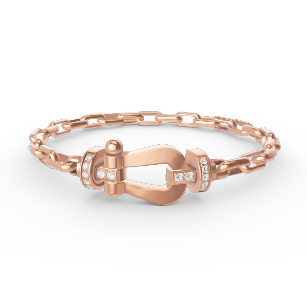 [Rose Jewels]FORCE LARGE HORSESHOE CLASP  METAL BRACELET