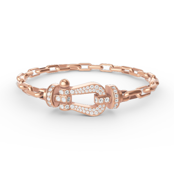 [Rose Jewels]FORCE LARGE HORSESHOE CLASP  METAL BRACELET