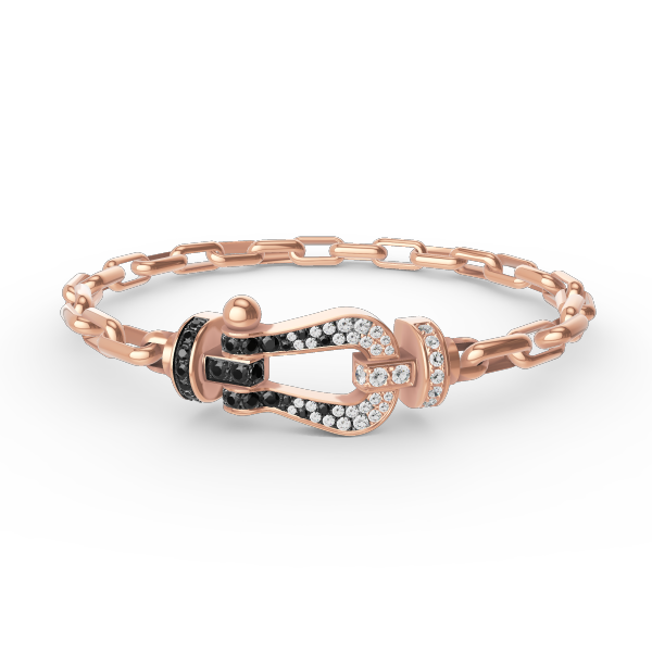 [Rose Jewels]FORCE LARGE HORSESHOE CLASP  METAL BRACELET