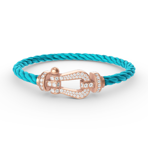 [Rose Jewels]FORCE LARGE HORSESHOE FULL DIAMOND BRACELET ROSE GOLD