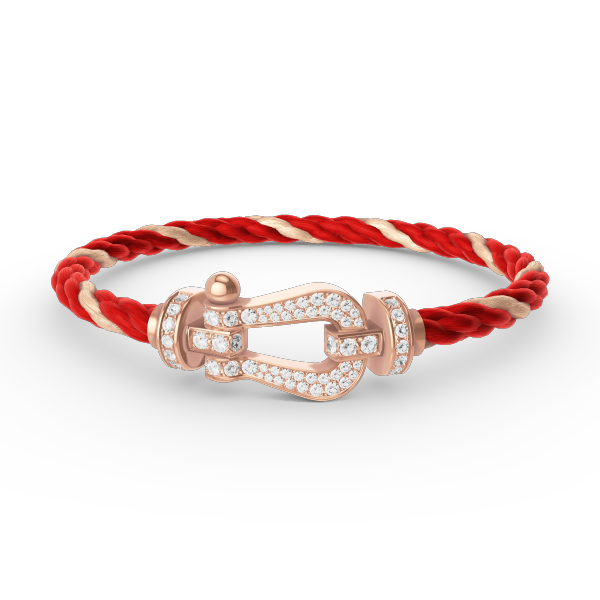 [Rose Jewels]FORCE LARGE HORSESHOE FULL DIAMOND BRACELET ROSE GOLD