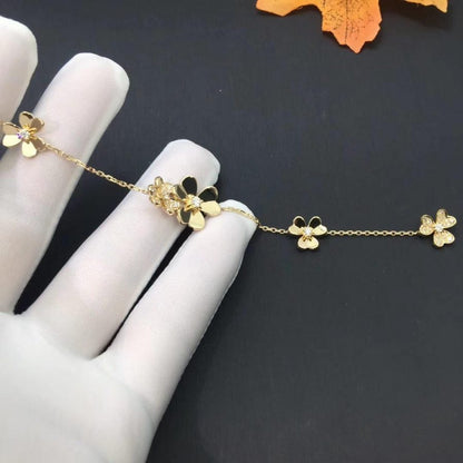 [ROSE]FRIVOLE GOLD 5 FLOWERS BRACELET