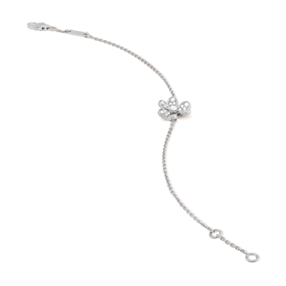 [ROSE]FRIVOLE SILVER FLOWER DIAMOND BRACELET