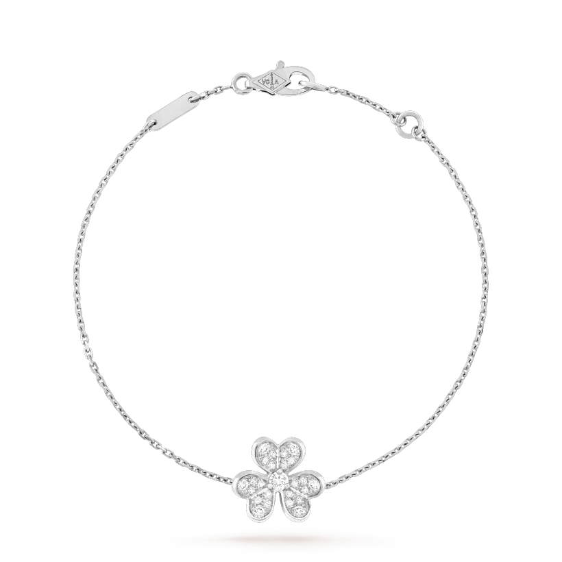 [ROSE]FRIVOLE SILVER FLOWER DIAMOND BRACELET