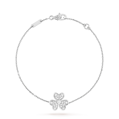 [ROSE]FRIVOLE SILVER FLOWER DIAMOND BRACELET