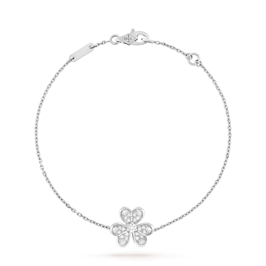 [ROSE]FRIVOLE SILVER FLOWER DIAMOND BRACELET