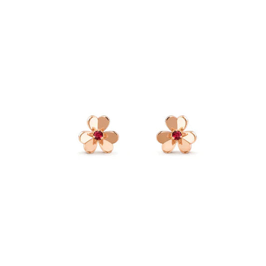 [ROSE]FRIVOLE  FLOWER PINK EARRINGS