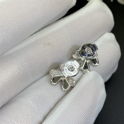 [ROSE]FRIVOLE MINI SILVER FLOWER EARRINGS