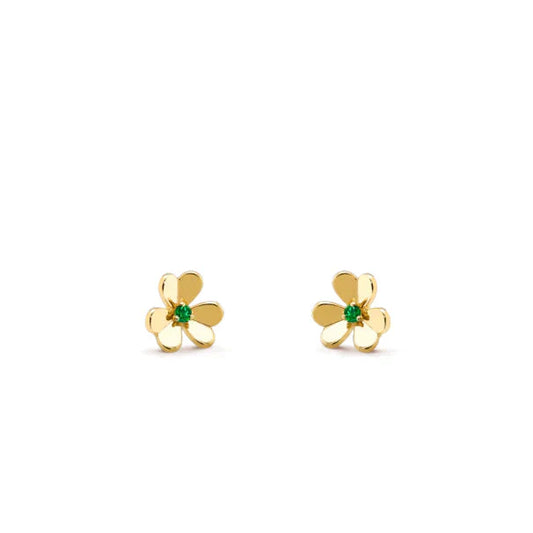 [ROSE]FRIVOLE  FLOWER MALACHITE EARRINGS