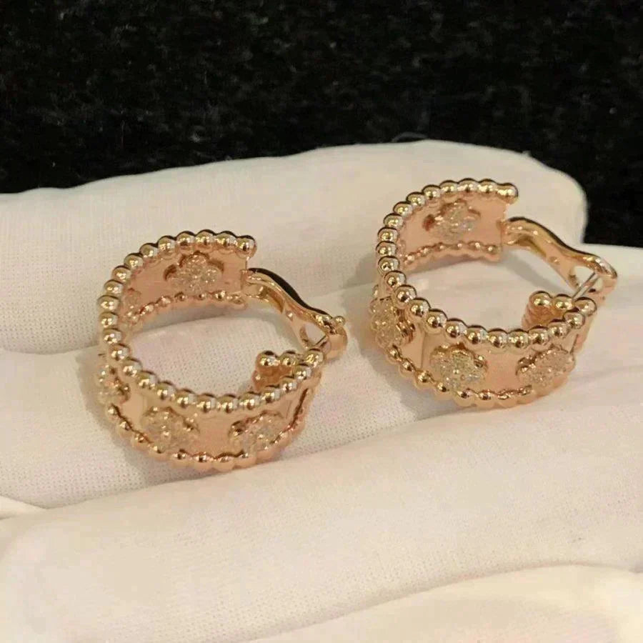 [ROSE]PERLEE DIAMOND EARRINGS