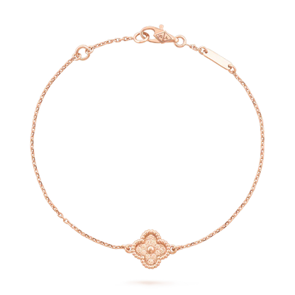 [ROSE]CLOVER SINGLE FLOWER BRACELET