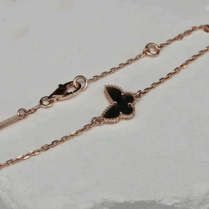 [ROSE]BUTTERFLY ONYX  BUTTERFLY BRACELET