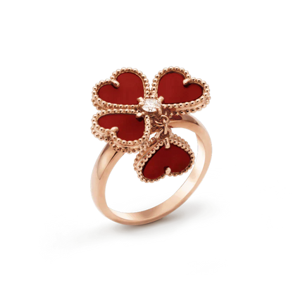 [ROSE]SWEET CLOVER CARNELIAN RING