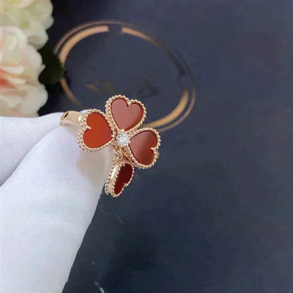 [ROSE]SWEET CLOVER CARNELIAN RING