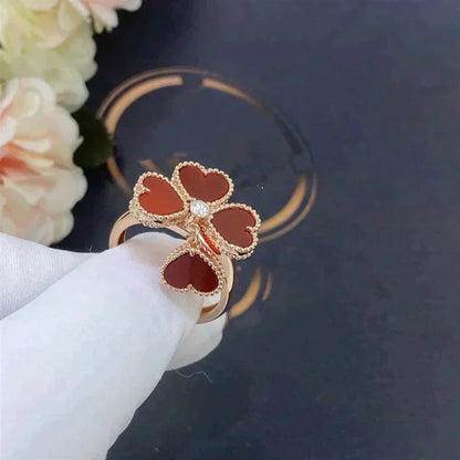 [ROSE]SWEET CLOVER CARNELIAN RING