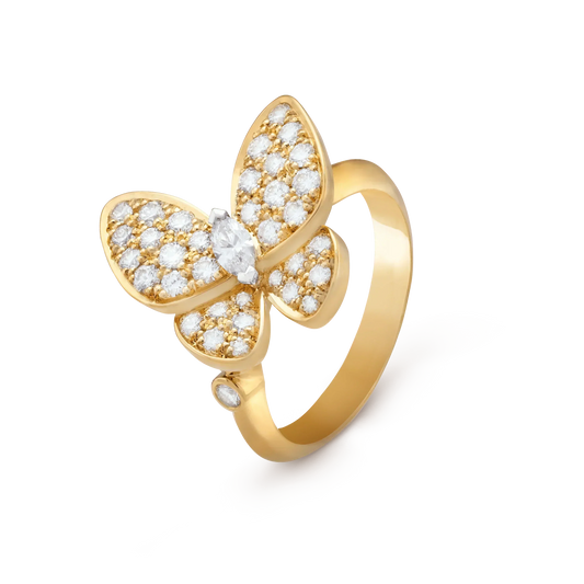 [ROSE]BUTTERFLY DIAMOND RING