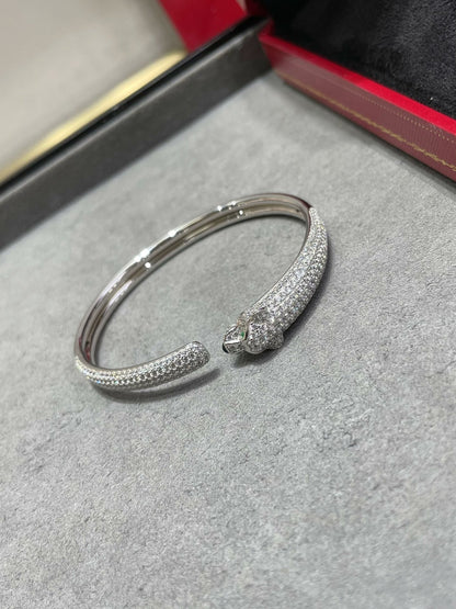 [ROSE]PANTHERE FULL DIAMOND OPEN BRACELET