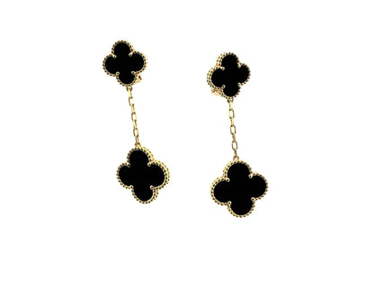 [ROSE]CLOVER 2 MOTIFS  EARRINGS (MULTIPLE CHOICESC