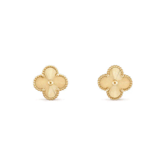 [ROSE]CLOVER MEDIUM 1 MOTIFS LASER EARRINGS