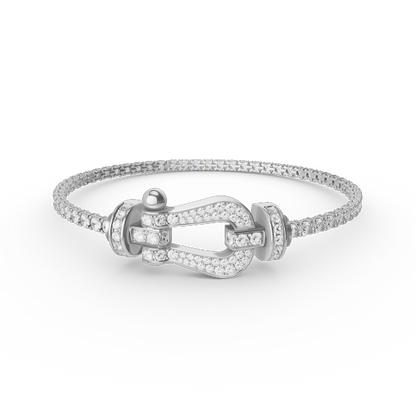 [Rose Jewels]FORCE  LARGE HORSESHOE FULL DIAMOND TENNIS BRACELET