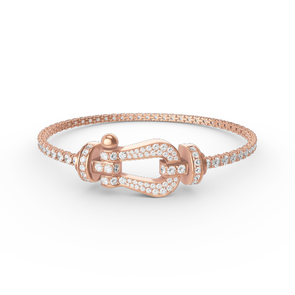 [Rose Jewels]FORCE  LARGE HORSESHOE FULL DIAMOND TENNIS BRACELET